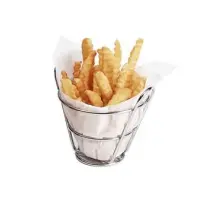 GET Enterprises - 4-22778 - 4 1/2" x 3" Chrome Appetizer Bucket Basket