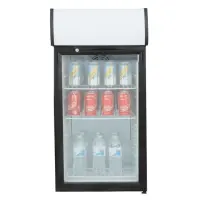 Countertop Display Refrigerator Merchandiser - 3 cu. ft. - White/Black