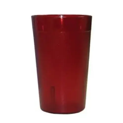 Update International TBP-08R - 2.6" x 4" x 2.6" - Plastic Break-Resistant Stackable Tumblers  