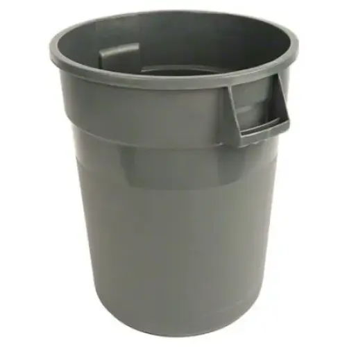 Update International TC-32G - 21.63" x 27.38" x 21.63" - Stainless Steel Round Trash Can  