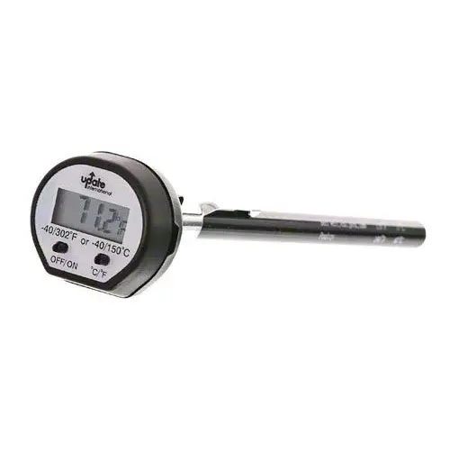 Update International THDP-450 - 7.5" x 0.75" x 1.25" - Digital Thermometers with Black Sleeve  