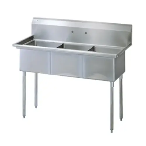 Universal SK1436-3 - Three Compartment Utility Sink - 39"