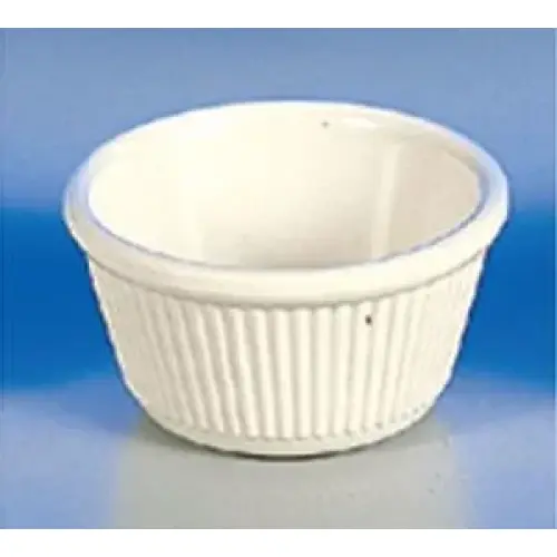 Thunder Group ML532B - Bone White Fluted Ramekin 4 oz (12 per Case) 