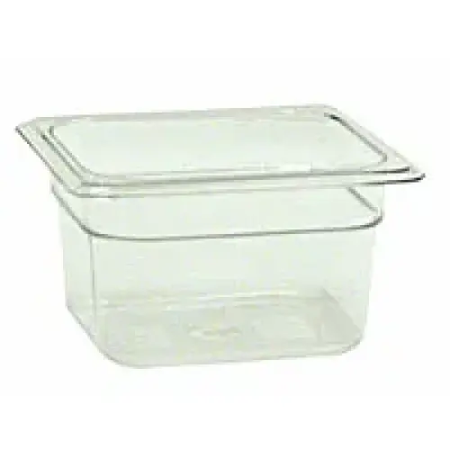 Thunder Group Sixth-Size Polycarbonate Solid Food Pans 4" (12 per Case) [PLPA8164]