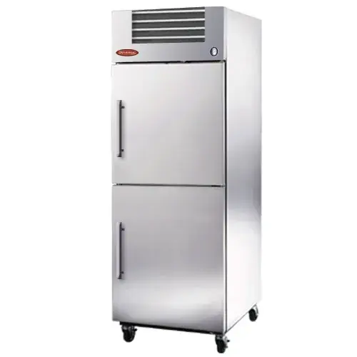 Universal RIC30SC-HD-TM - 30" Stainless Steel Half Door Reach In Refrigerator - Top Mount Compressor