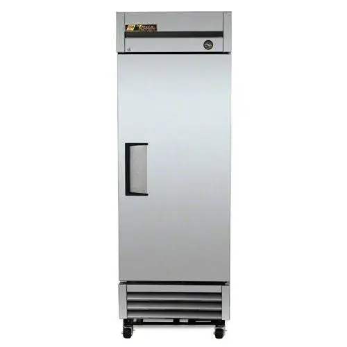 True T-19FZ - 27" Reach-In Low Temperature Freezer - 1 Stainless Steel Swing Door, 3 Shelves