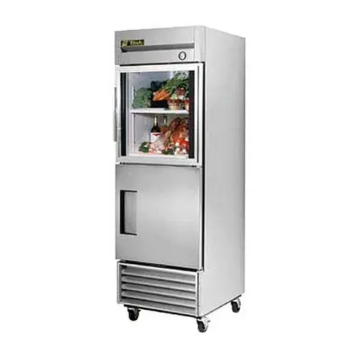 True T-23-1-G-1 - 27" Combination Half-Door Reach In Refrigerator