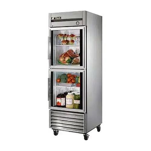 True T-23G-2 - 27" Glass Half-Door Reach In Refrigerator