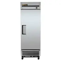 True T-19FZ - 27" Reach-In Low Temperature Freezer - 1 Stainless Steel Swing Door, 3 Shelves