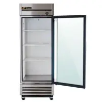 True T-19G 27" Reach-In Refrigerator - 1 Glass Swing Door, 3 Shelves