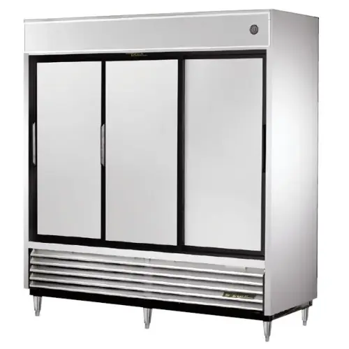 True TSD-69 - 79" Stainless Steel Sliding Door Refrigerator