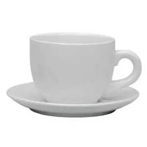 Update International TW-30SR - 16" x 5.8" x 6.6" - Ceramic Saucers for Tiara Espresso Cup   