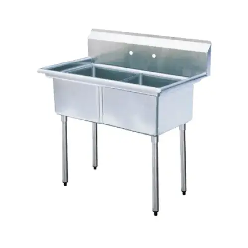 Universal LJ2424-2 - 53" Two Compartment Sink - NSF Certified