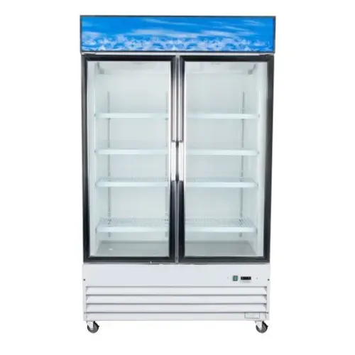 48” Swing Glass Door Merchandiser Reach In Refrigerator