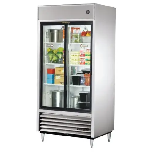 True TSD-33G - 40" Glass Sliding Door Refrigerator