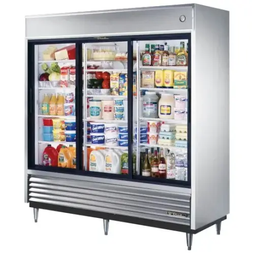 True TSD-69G - 79" Glass Sliding Door Refrigerator