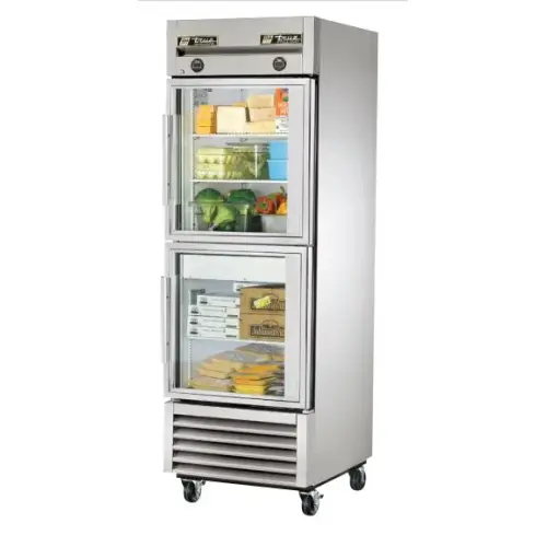 True T-23DT-G - 27" Glass Half Door Dual Temperature Reach In Refrigerator