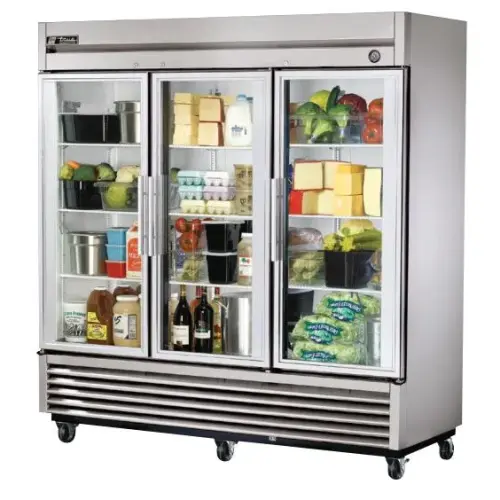 True TS-72G - 79" Glass Door Reach In Refrigerator