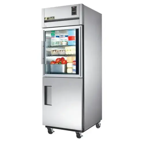 True STR1R-1HG/1HS 29" MFG Spec Series Combination Half Door Reach In Refrigerator