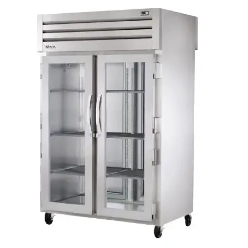 True STR2RPT-2G-2S 53" Spec Series Glass Door Pass Through Refrigerator