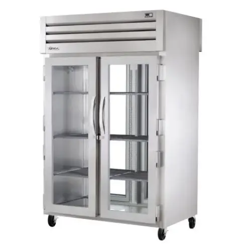 True STR2RPT-2G-2G 53" Spec Series Glass Door Pass Through Refrigerator 