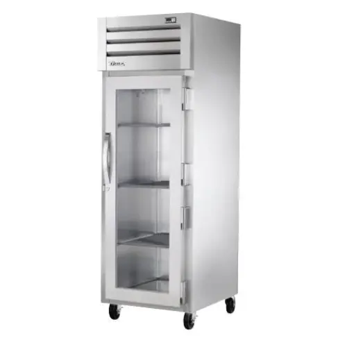 True STR1R-1G 28" Spec Series Glass Door Reach In Refrigerator