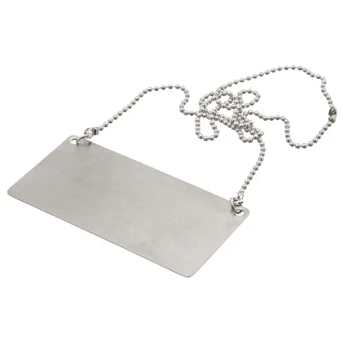 Update International CS-BLNK - 1.75" x 3.5" "Blank" Chain Sign