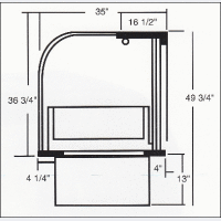 Marc WBCH-48 - 48" Hot Food Display Case - Curved Glass