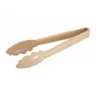 Winco PUT-9B Utility Tong, 9", Polycarbonate, Beige