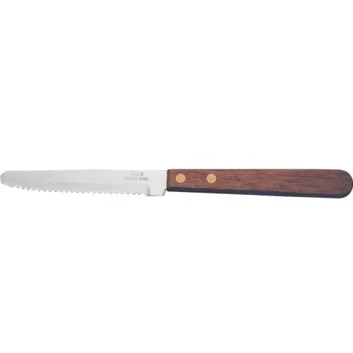 Winco Steak Knife, 4-1/2 inch blade, rounded tip [K-55W]