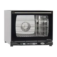 Cadco XAFT130 - Half Size - Stainless Steel Convection Oven - Classic Control Panel - 4 Shelves