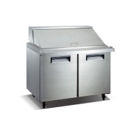 Universal USPT48 48” Mega Top Two Door Sandwich Prep Table Refrigerator