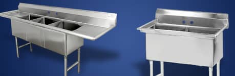 Stainless Steel Restaurant Sinks